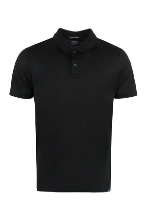 Short sleeve cotton polo shirt-0