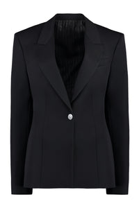 Single-breasted one button jacket
