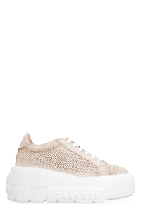 Leather platform sneakers