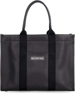 Hardware leather tote bag-1