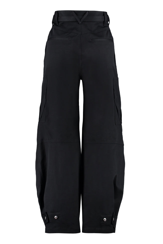 Black Baggy cotton-twill cargo trousers, Represent