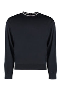 virgin wool crew-neck sweater