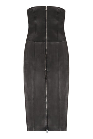 Vegan leather dress-0