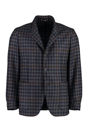 Wool-cashmere blend two-button blazer-0