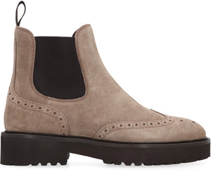 Suede ankle boots-1