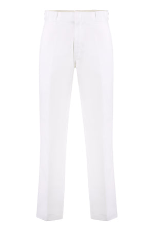 Cotton blend trousers-0