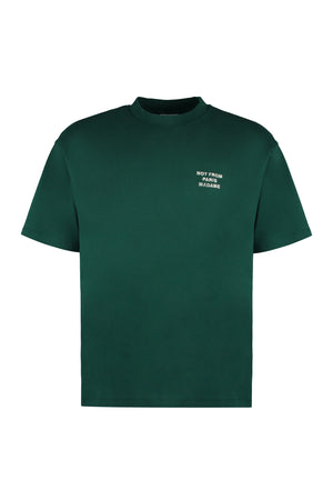 Slogan cotton crew-neck T-shirt-0