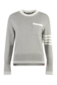 Cotton crew-neck sweater