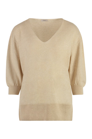 Cashmere and linen sweater-0