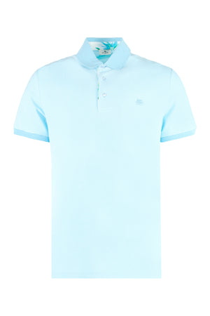 Short sleeve cotton polo shirt-0