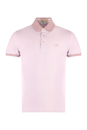 Short sleeve cotton polo shirt-0