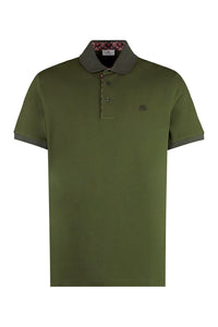 Short sleeve cotton polo shirt