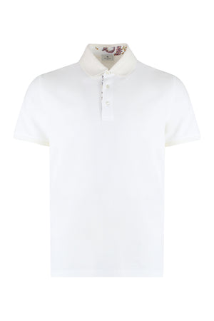 Short sleeve cotton polo shirt-0