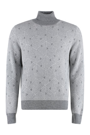Cashmere blend turtleneck sweater-0