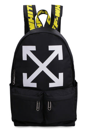 Off-White Logo-Print Shoulder Bag Black/Yellow in Polyamide with  Silver-tone - US
