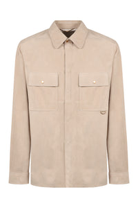 Suede overshirt