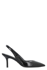 Eva 75 Leather slingback pumps