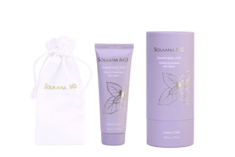 Solaana MD Vitamin D clean vegan skincare beautiful cosmetic packaging