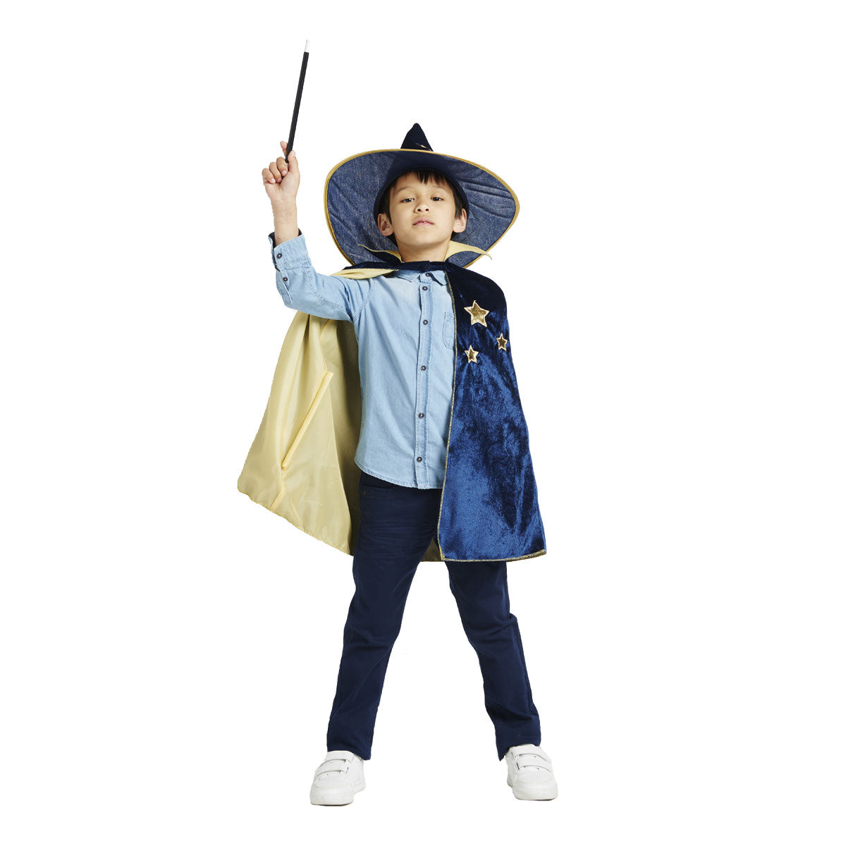 URAQT Deguisement Sorcier per Enfant, Costume de Magicien