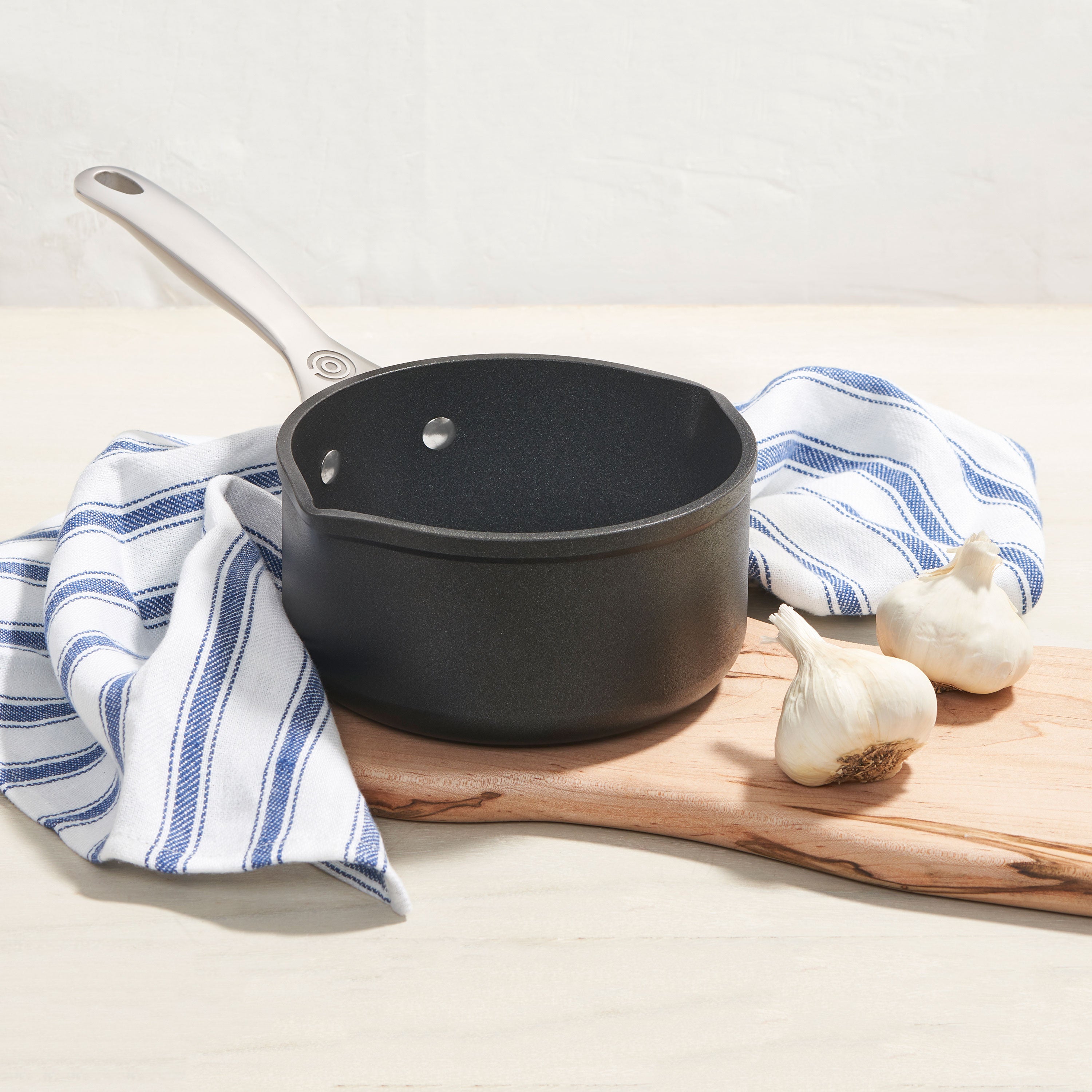 Le Creuset Toughened Nonstick Pro 1.6-quart Open Saucepan with Pour Spouts