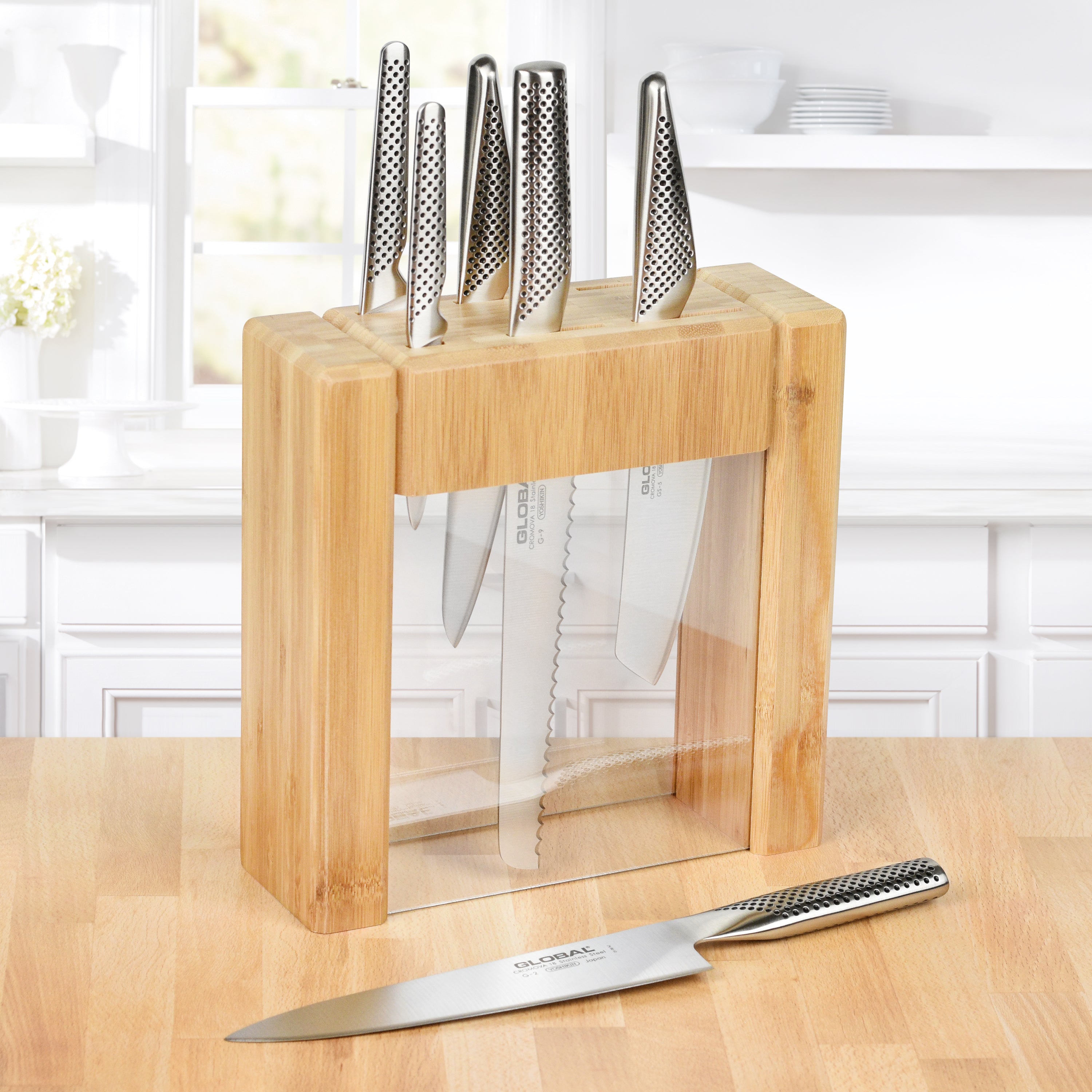 Global 7 Piece Ikasu Knife Block Set