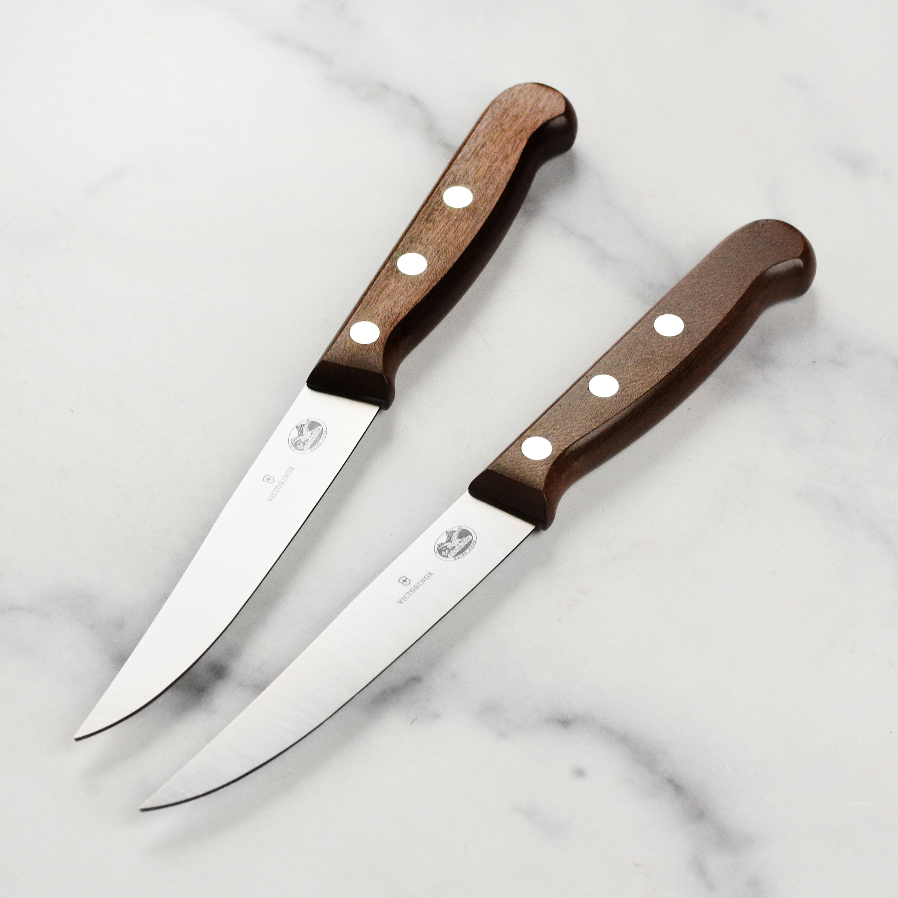 Victorinox Wood 2 Piece Fine Edge Steak Knife Set