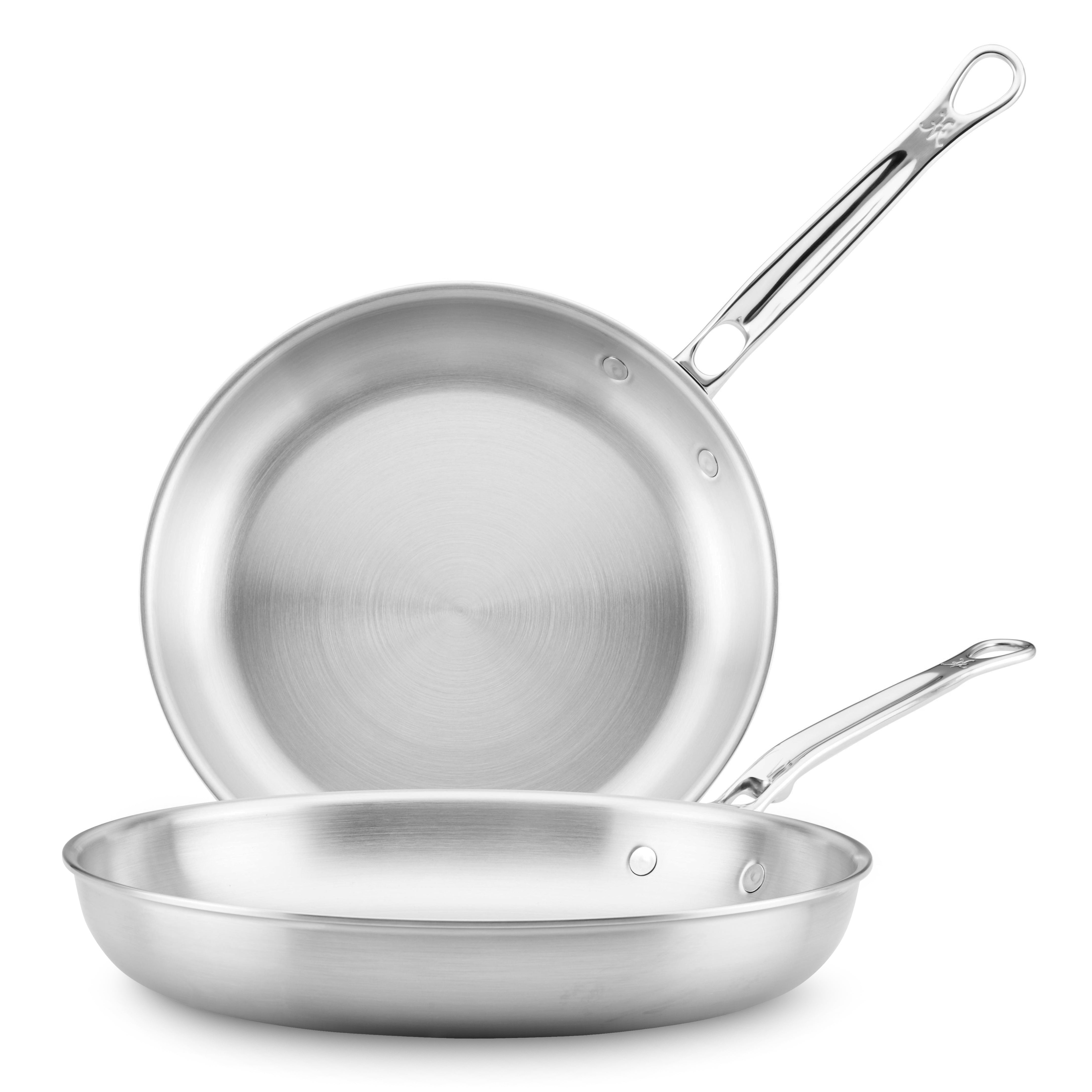 Hestan Thomas Keller Insignia 2 Piece 11 & 12.5-inch Stainless Steel Open Saute Pan Set