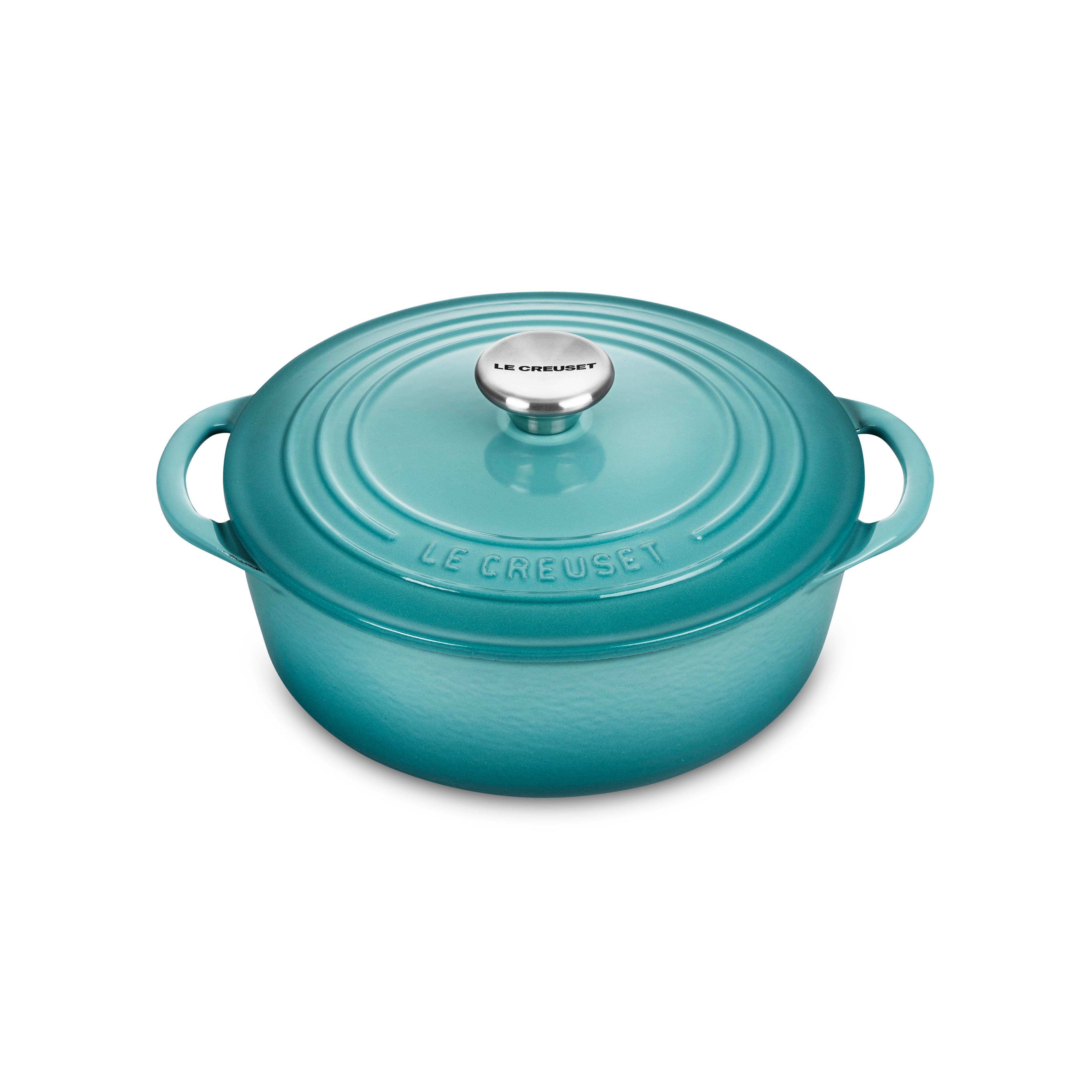 Le Creuset Cast Iron 2.75-quart Caribbean Shallow Round Dutch Oven