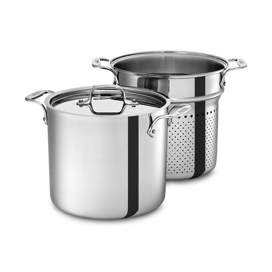 Tinned copper stock pot with lid – Cuisine Romefort