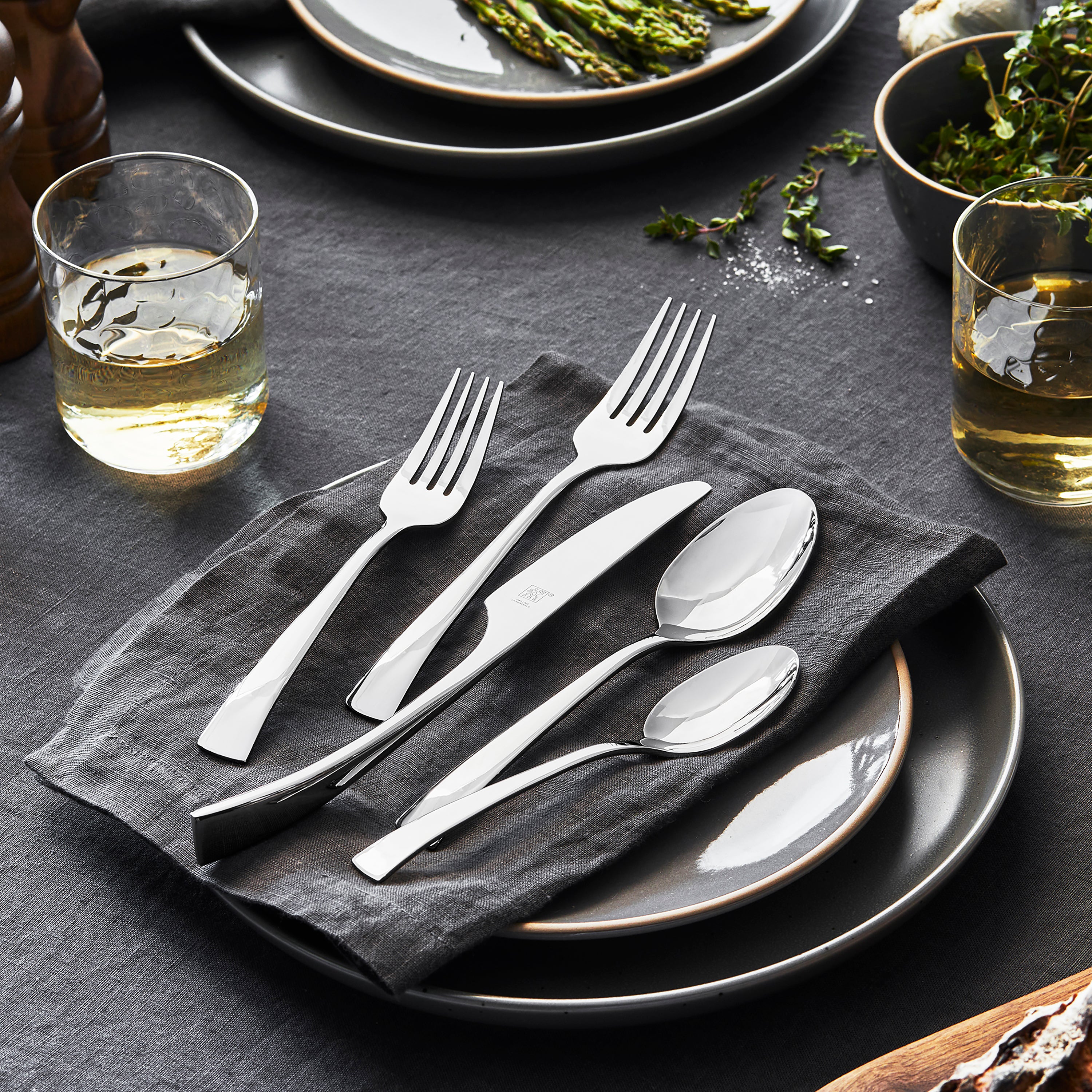 Zwilling 45 Piece Bellasera Stainless Steel Flatware Set