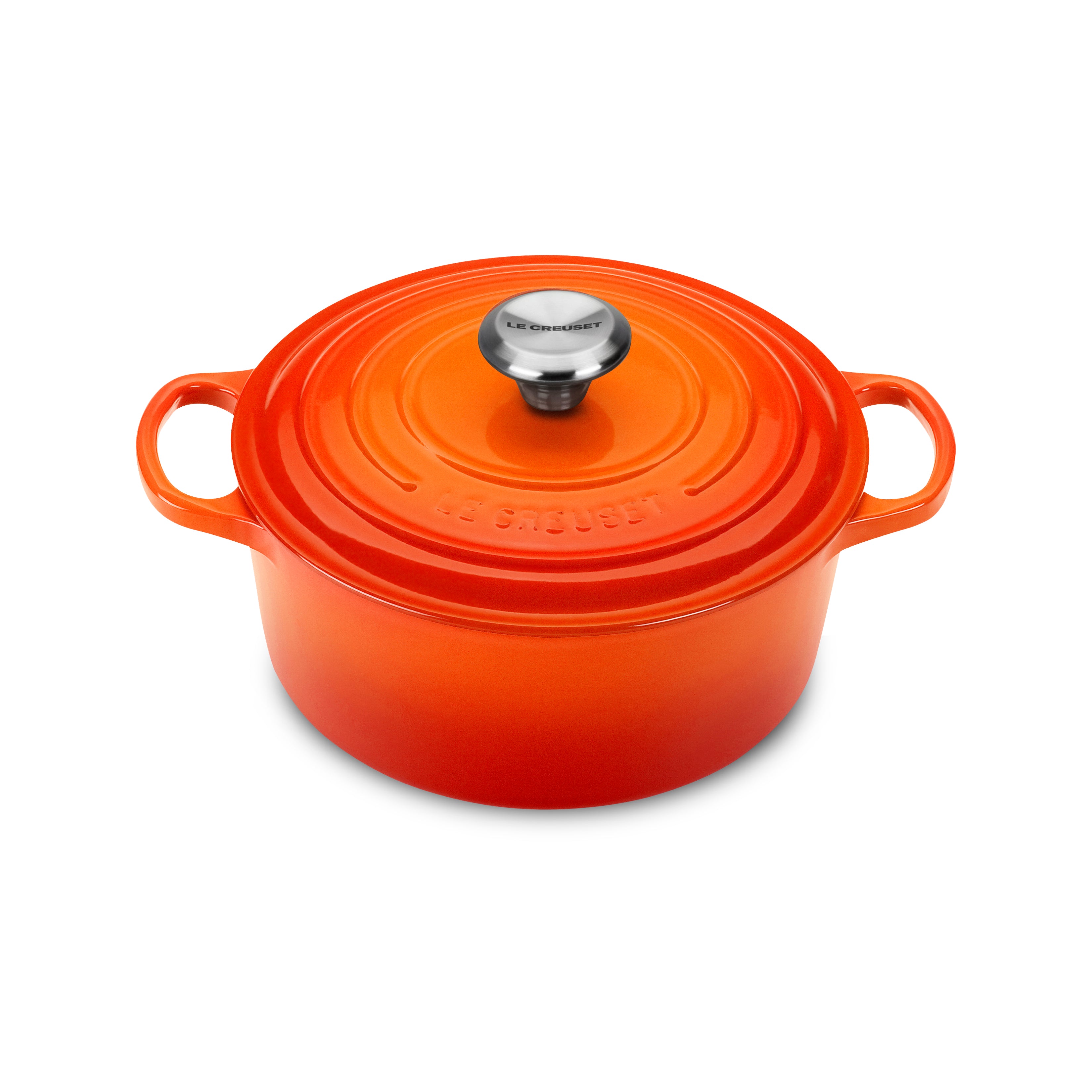 Le Creuset Signature Cast Iron 4.5-quart Flame Round Dutch Oven