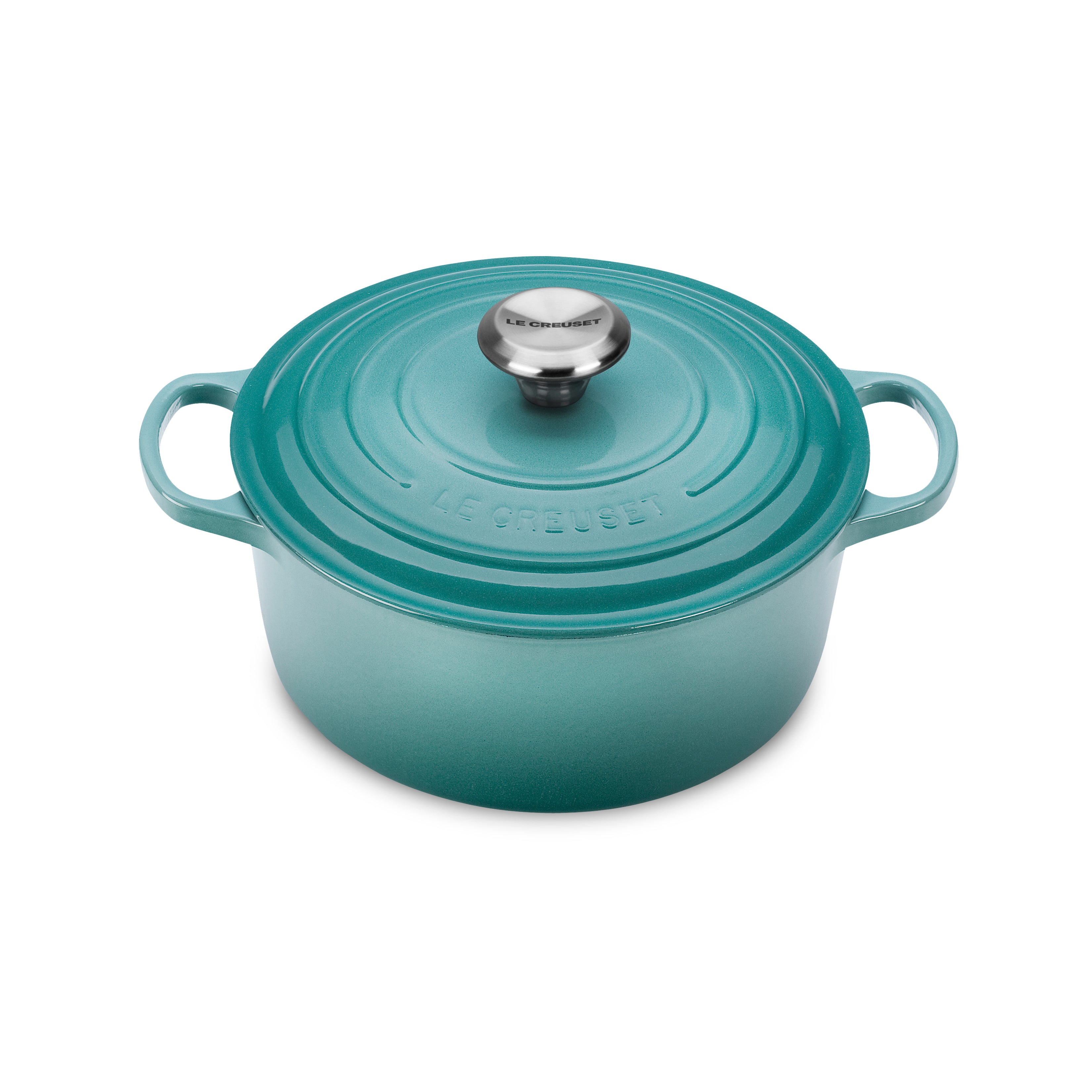 Le Creuset Signature Cast Iron 4.5-quart Caribbean Round Dutch Oven