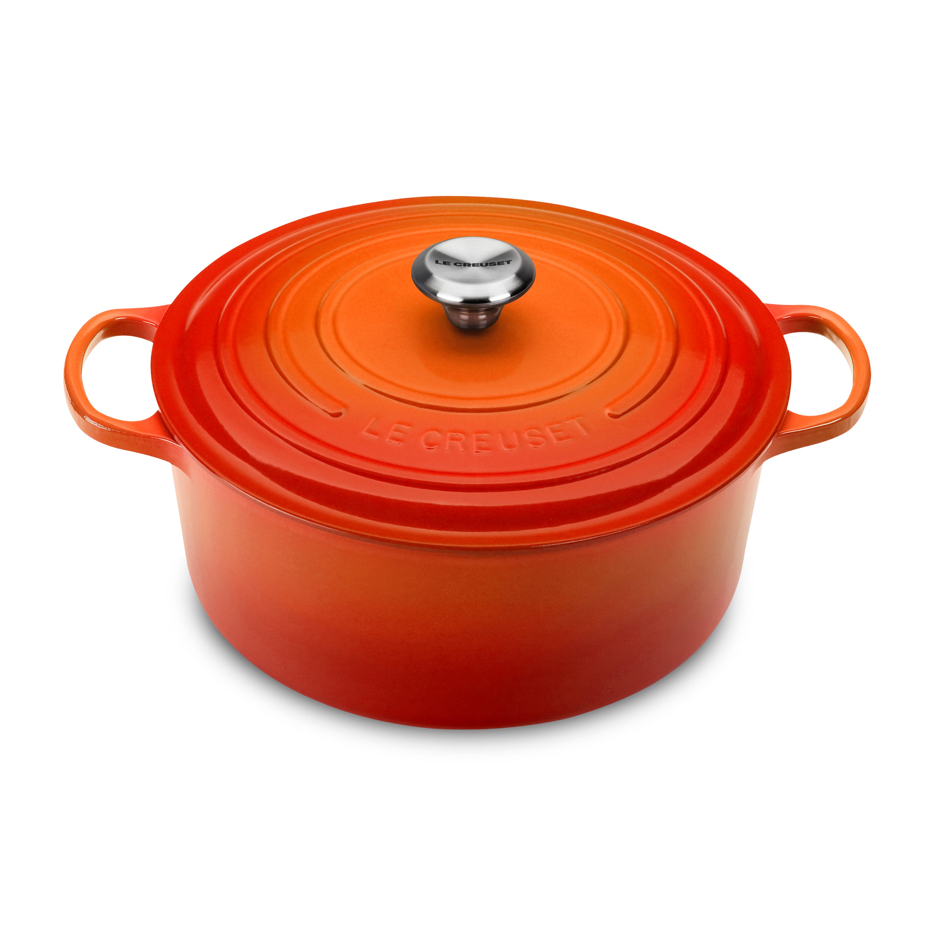 Le Creuset Signature Cast Iron 7.25-quart Flame Round Dutch Oven