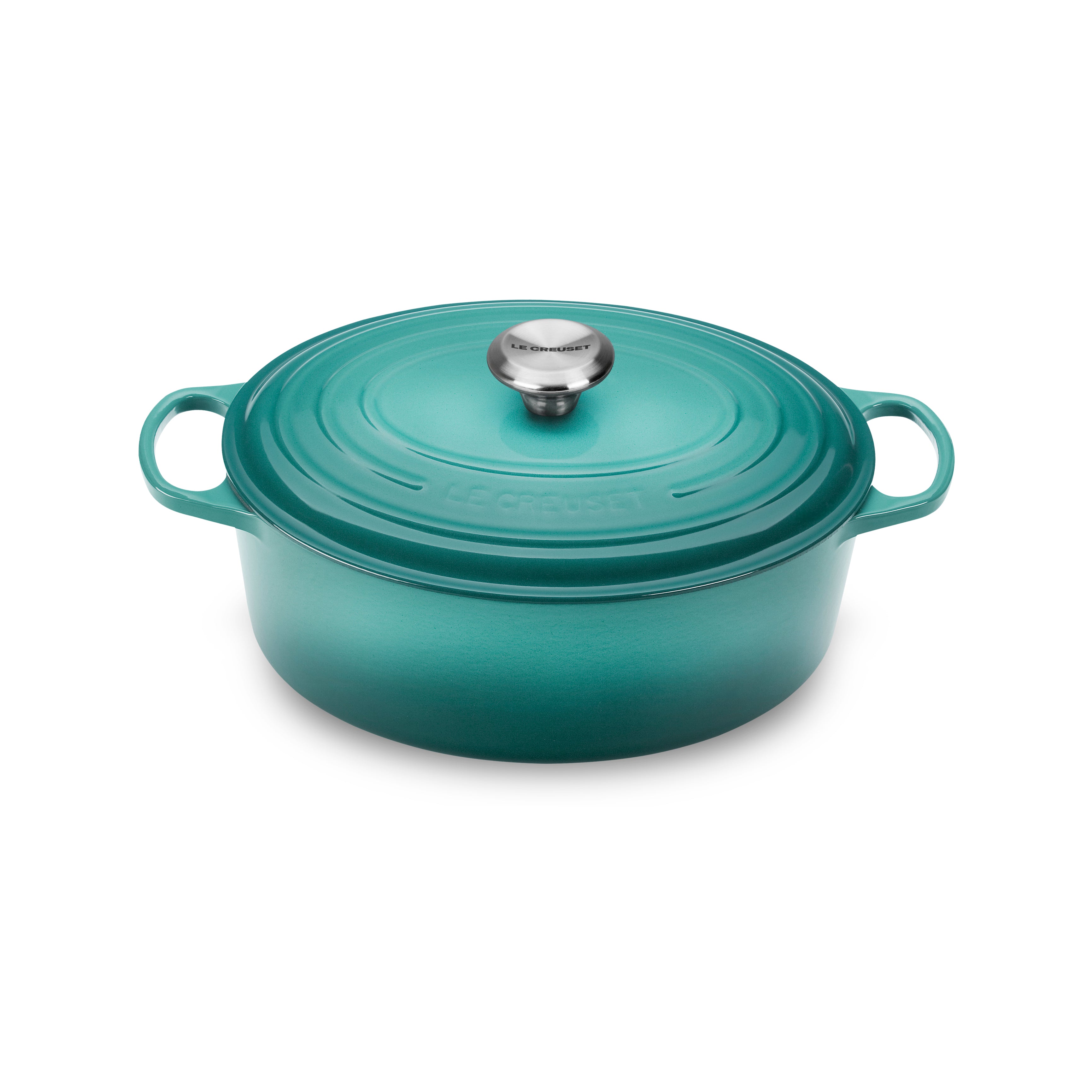 Le Creuset Signature Cast Iron 5-quart Caribbean Oval Dutch Oven