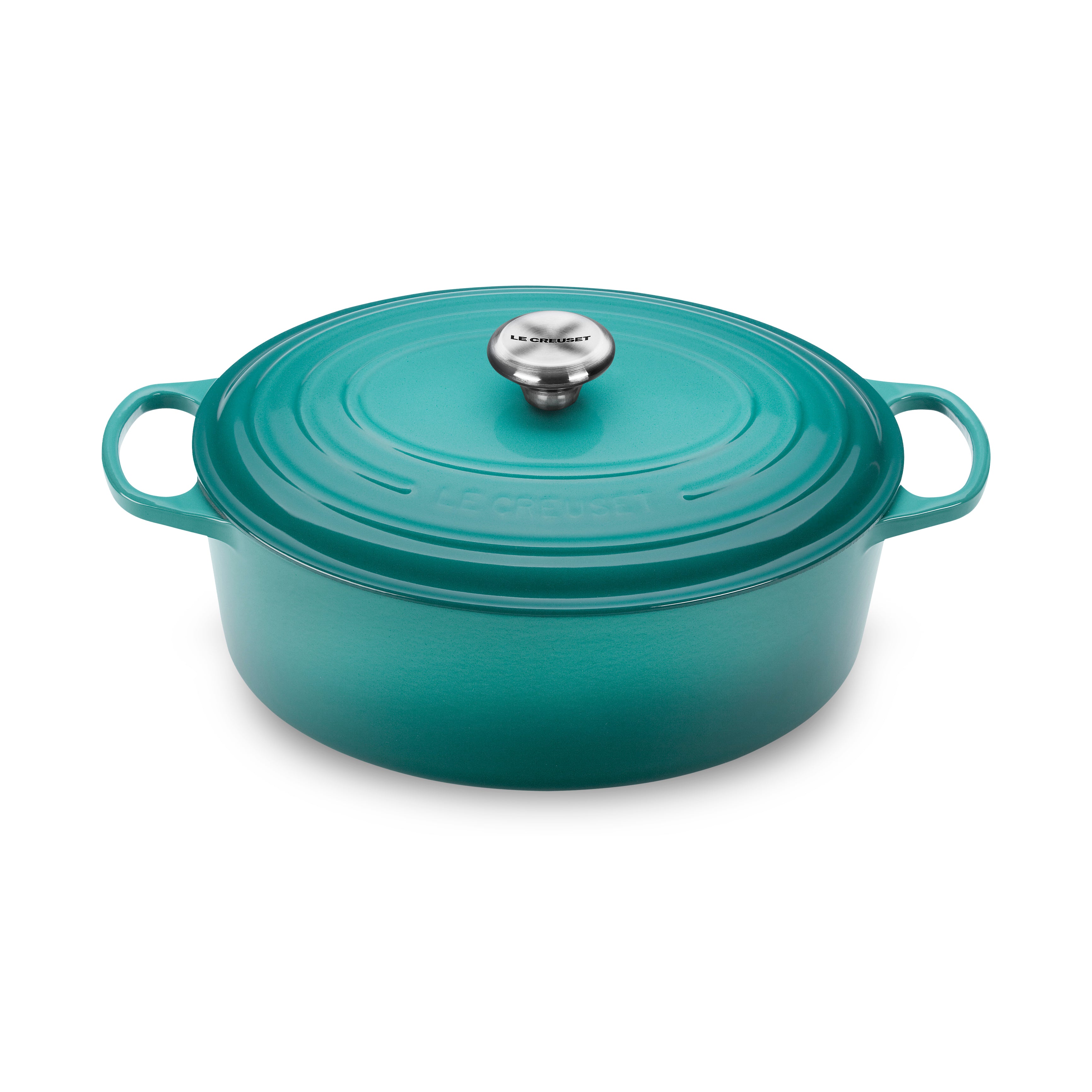 Le Creuset Signature Cast Iron 6.75-quart Caribbean Oval Dutch Oven