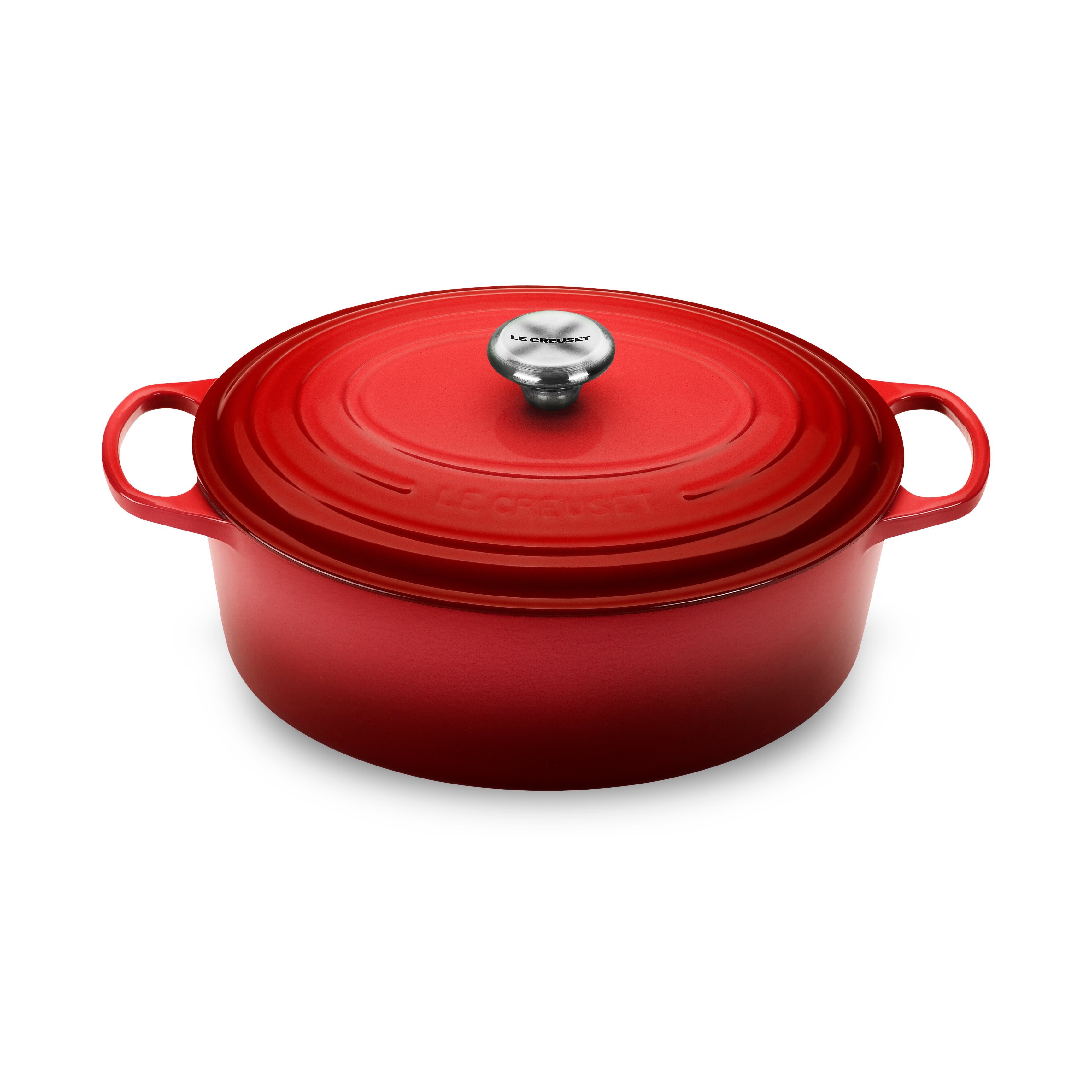 Le Creuset Signature Cast Iron 6.75-quart Cerise Oval Dutch Oven