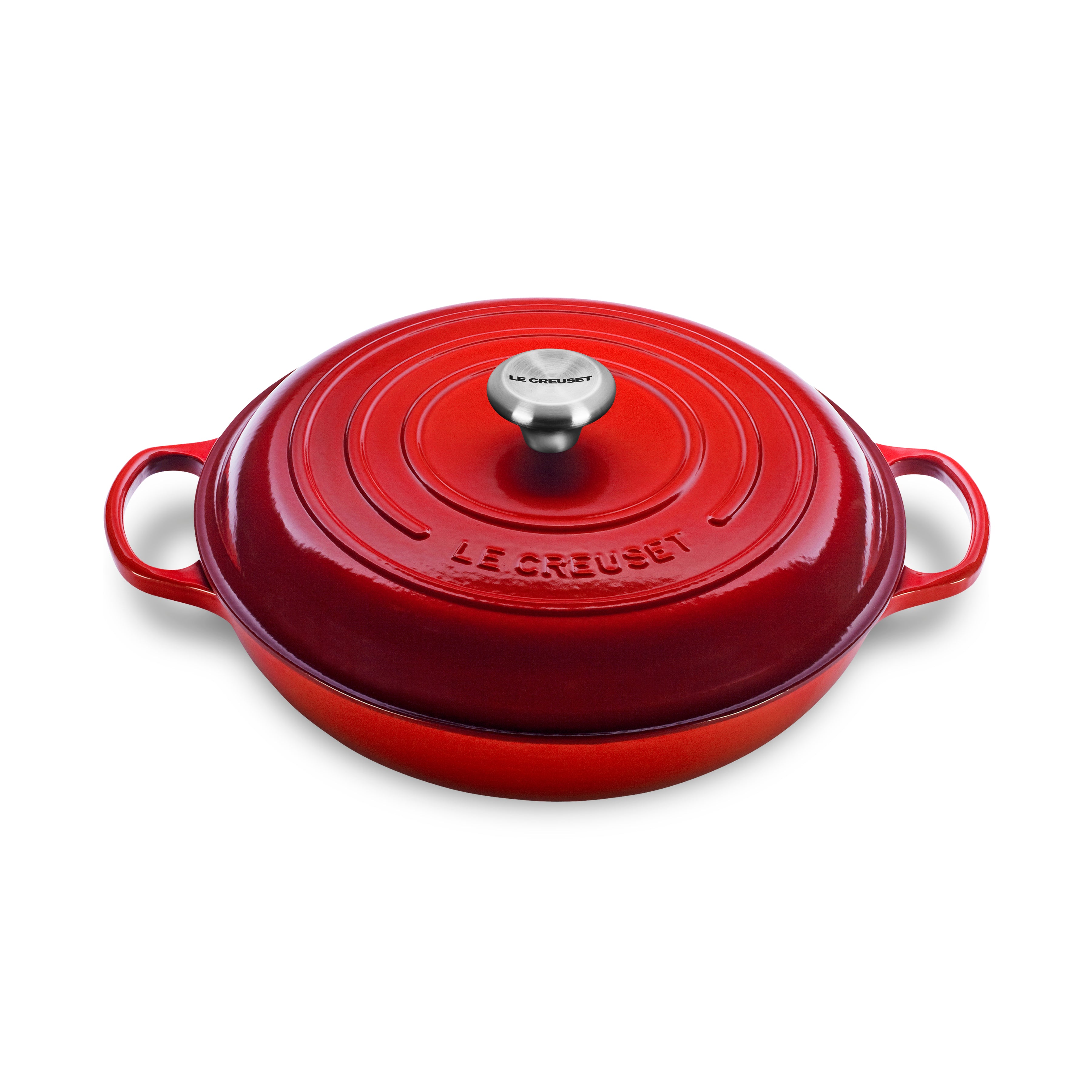 Le Creuset Signature Cast Iron 3.5-quart Cerise Braiser