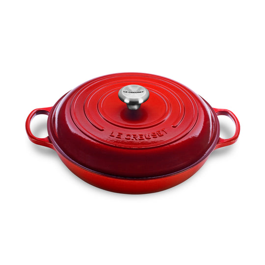 Le Creuset Signature Cast Iron 9 Inch Skillet, Cerise Red * NEW * 