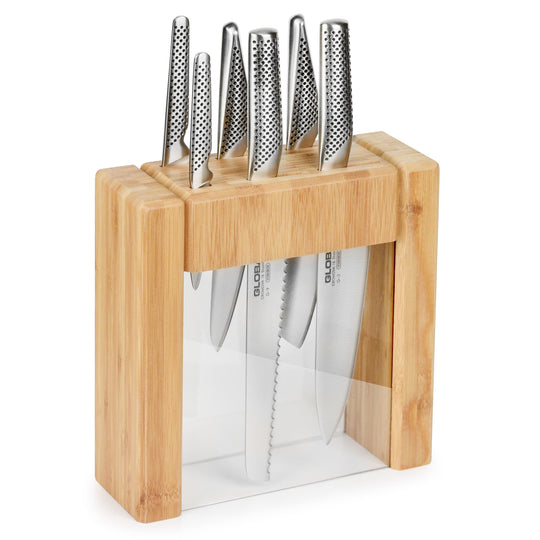 Global Stainless Steel Knife Block Set - 10 Piece – Cutlery and More