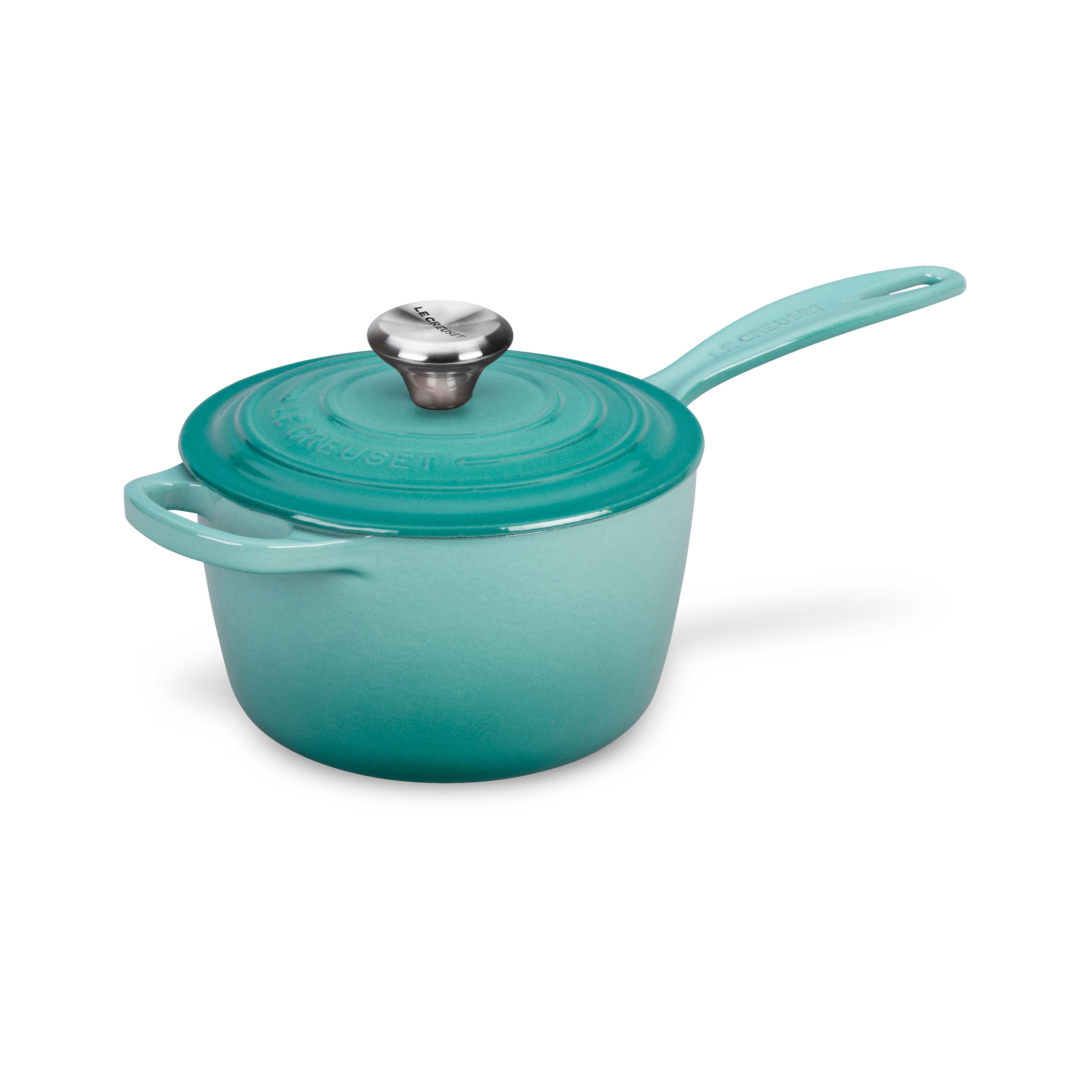 Le Creuset Signature Cast Iron 1.75-quart Caribbean Saucepan