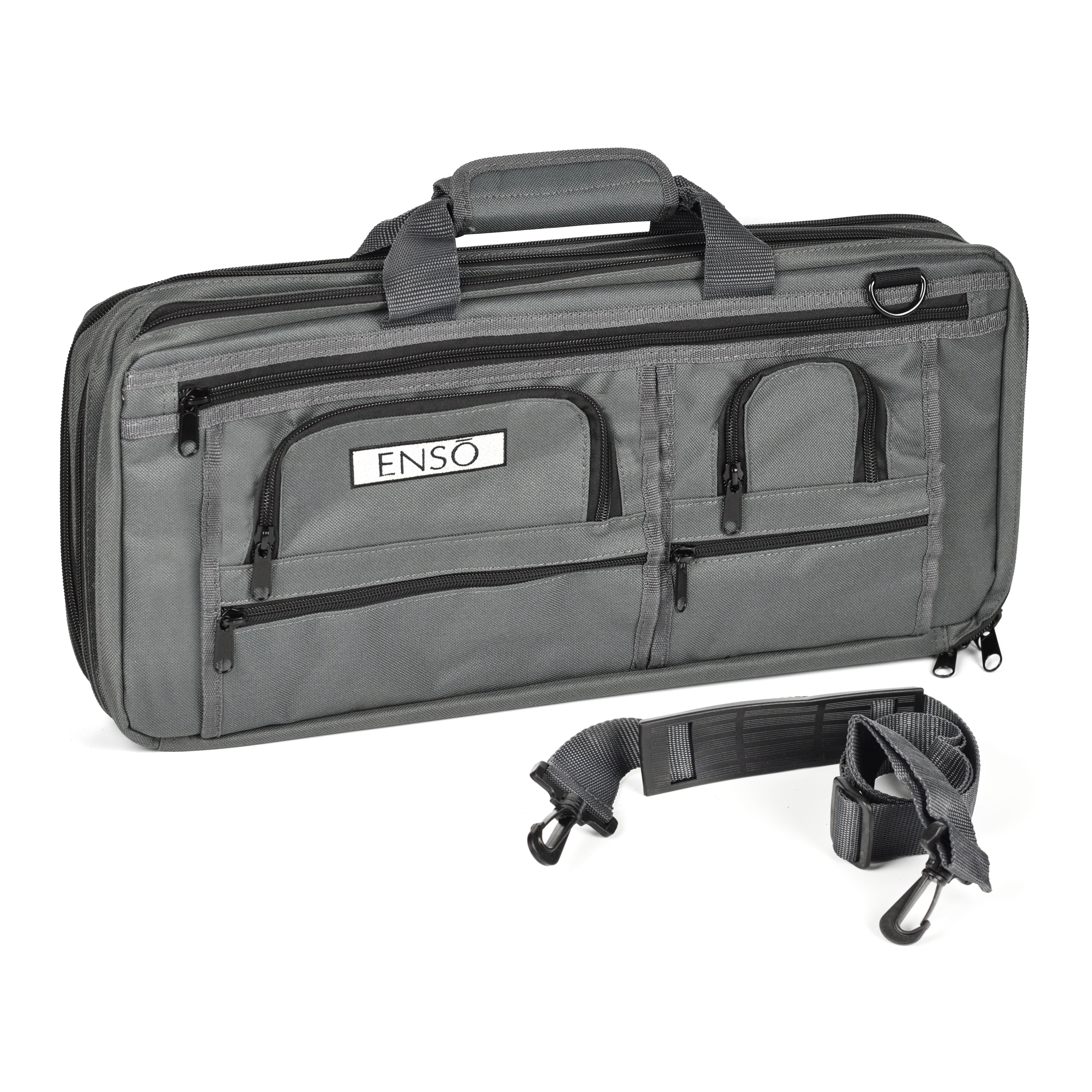 Enso 18 Pocket Graphite Gray Chef's Knife Bag