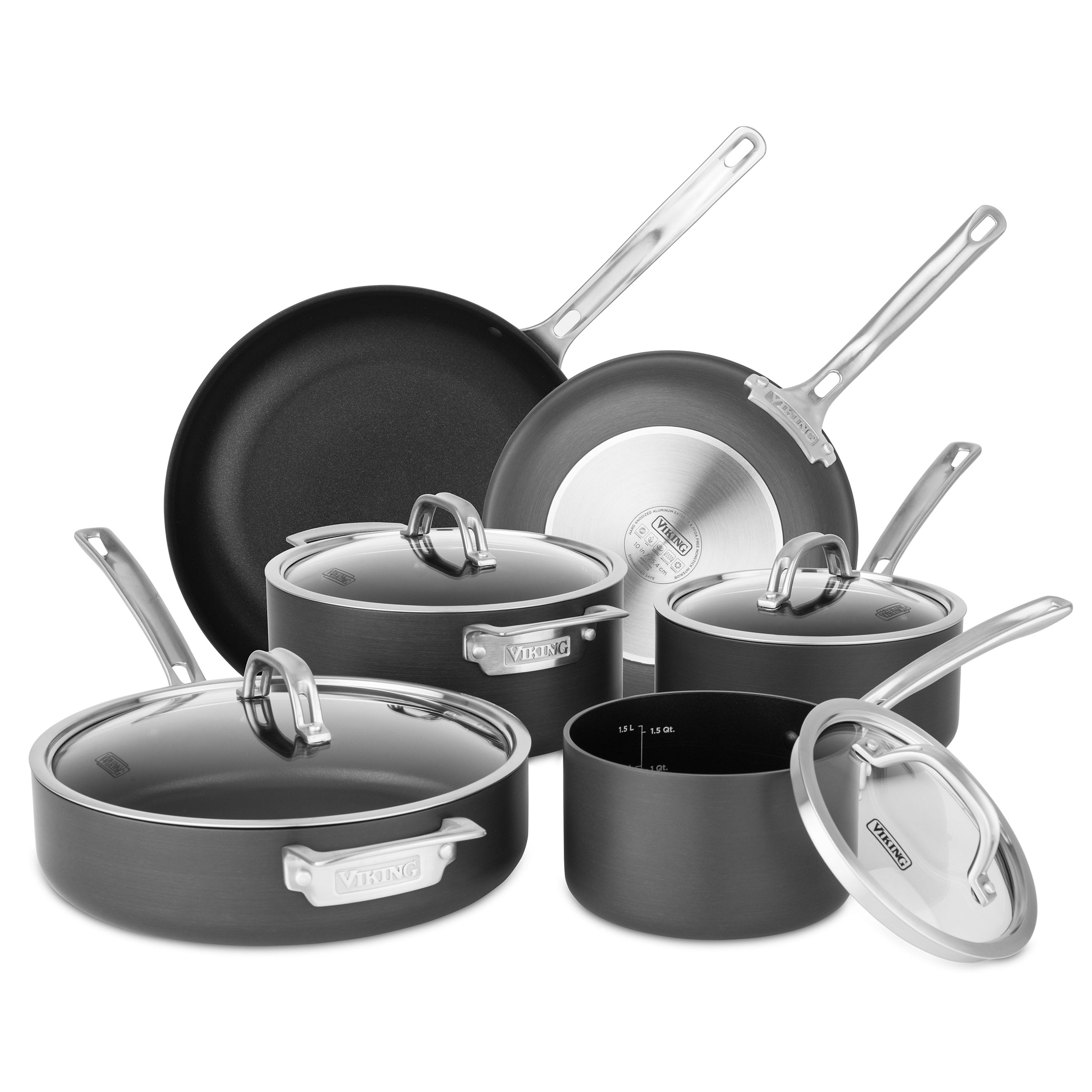 Viking Hard Anodized Nonstick 10 Piece Cookware Set