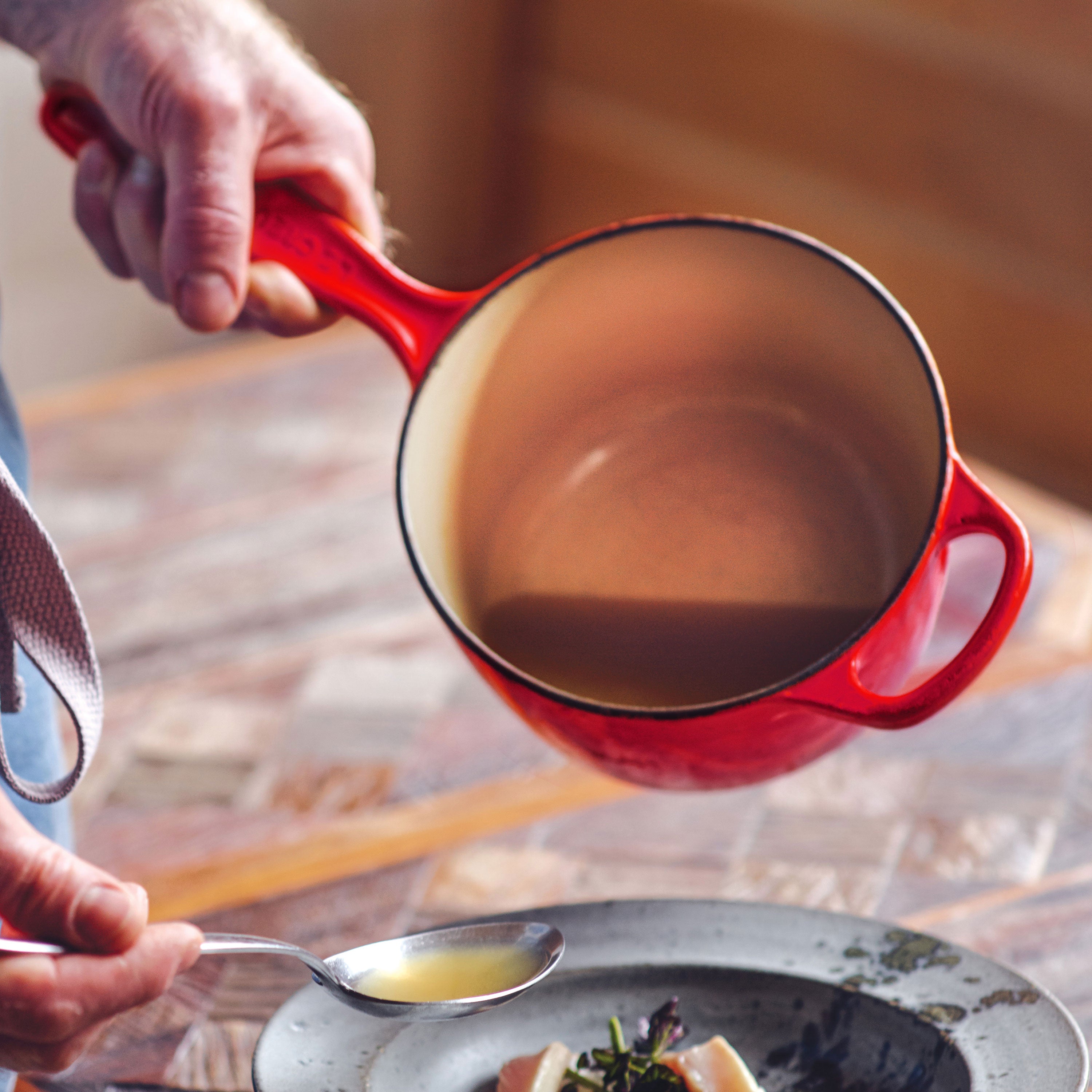 Le Creuset Signature Cast Iron 1.75-quart Cerise Saucepan