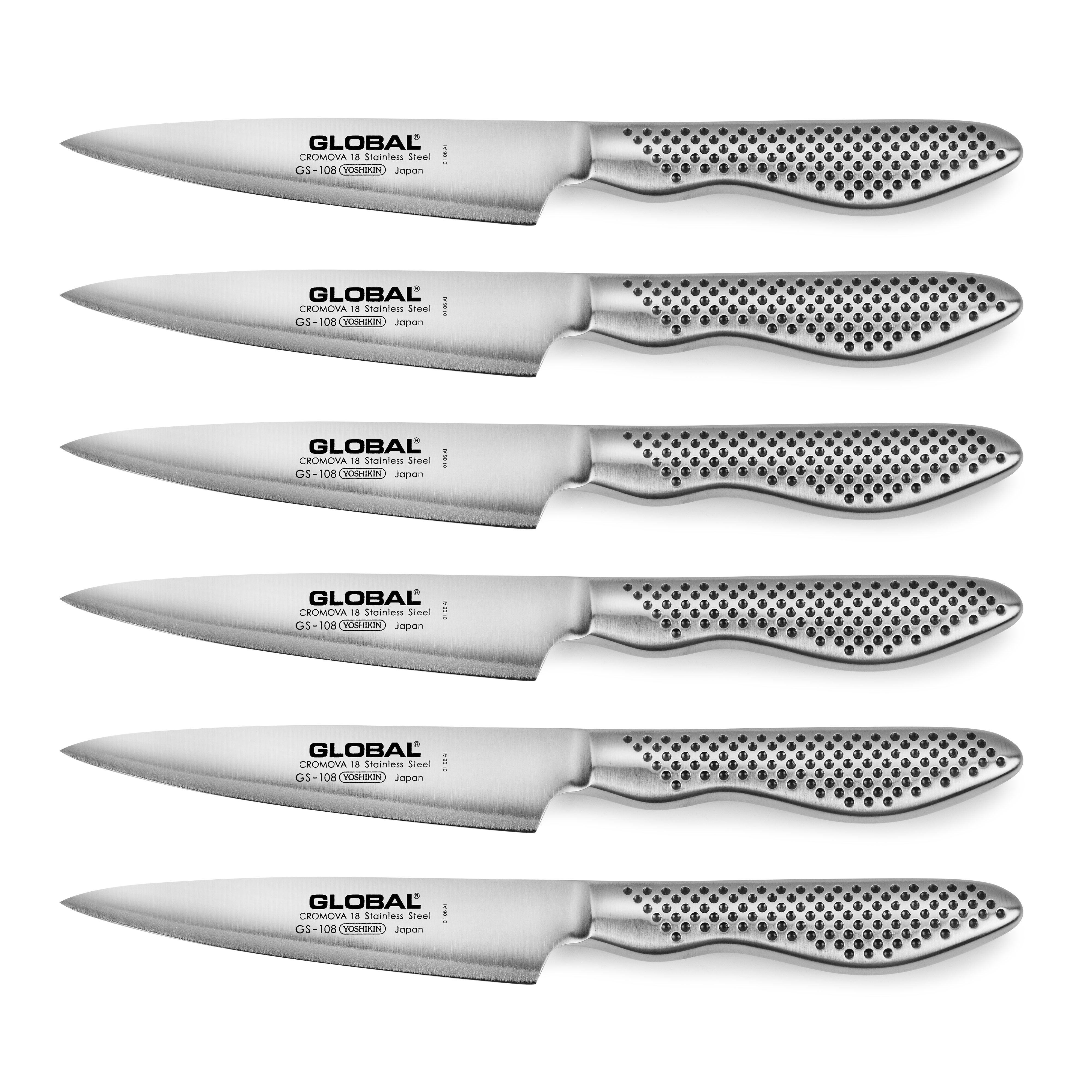 Global 6 Piece Steak Knife Set