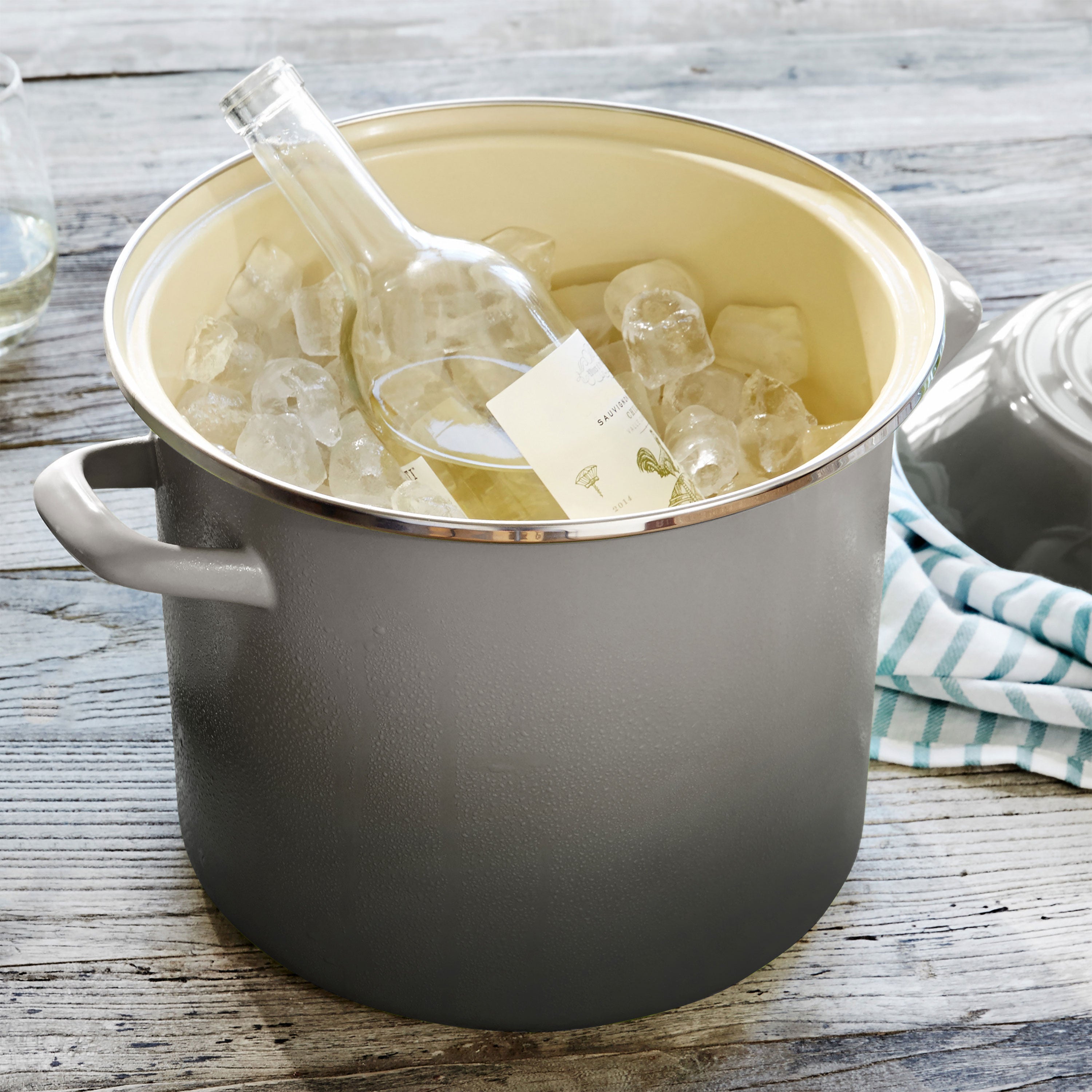 Le Creuset Enameled Steel 8-quart Oyster Stock Pot