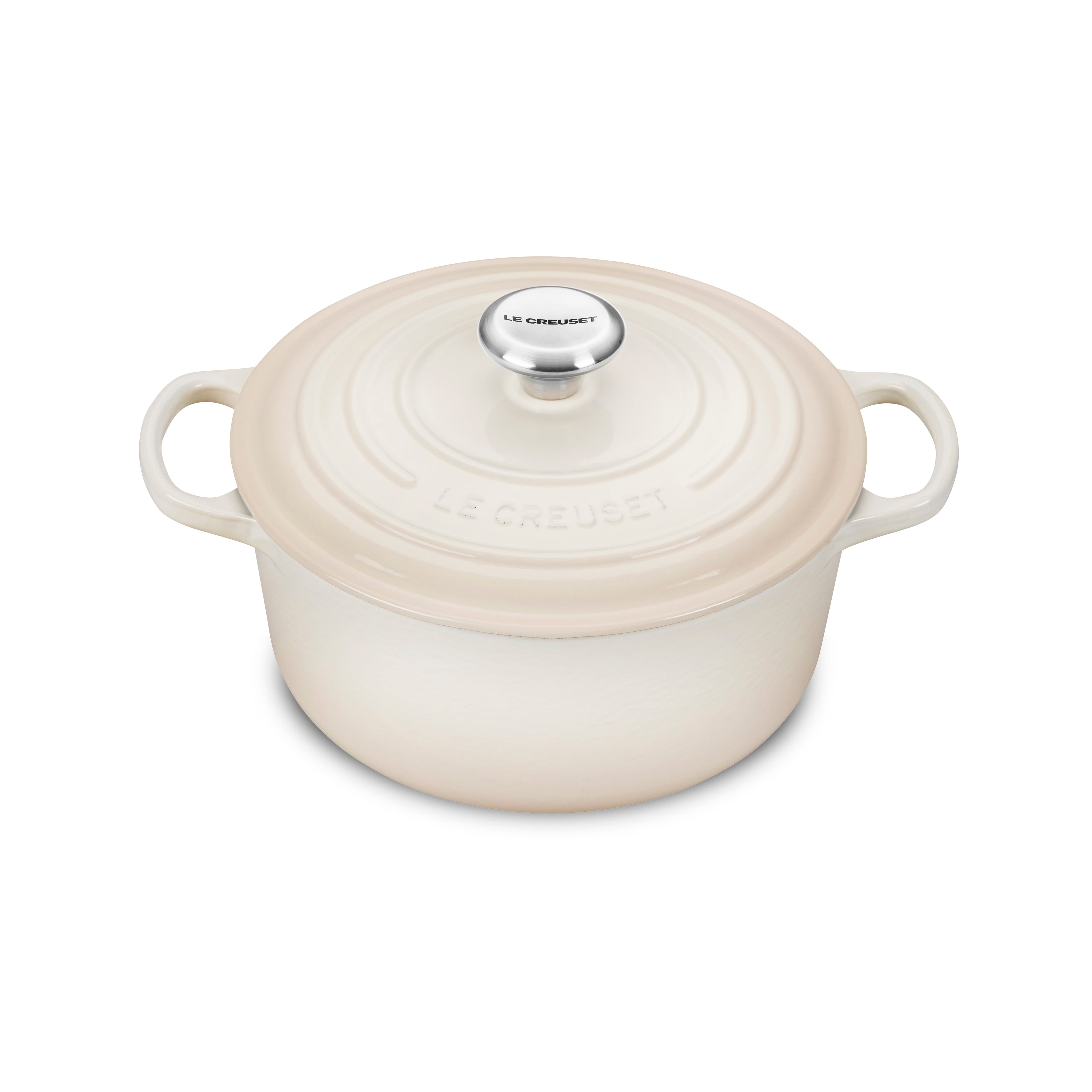 Le Creuset Signature Cast Iron 4.5-quart Meringue Round Dutch Oven