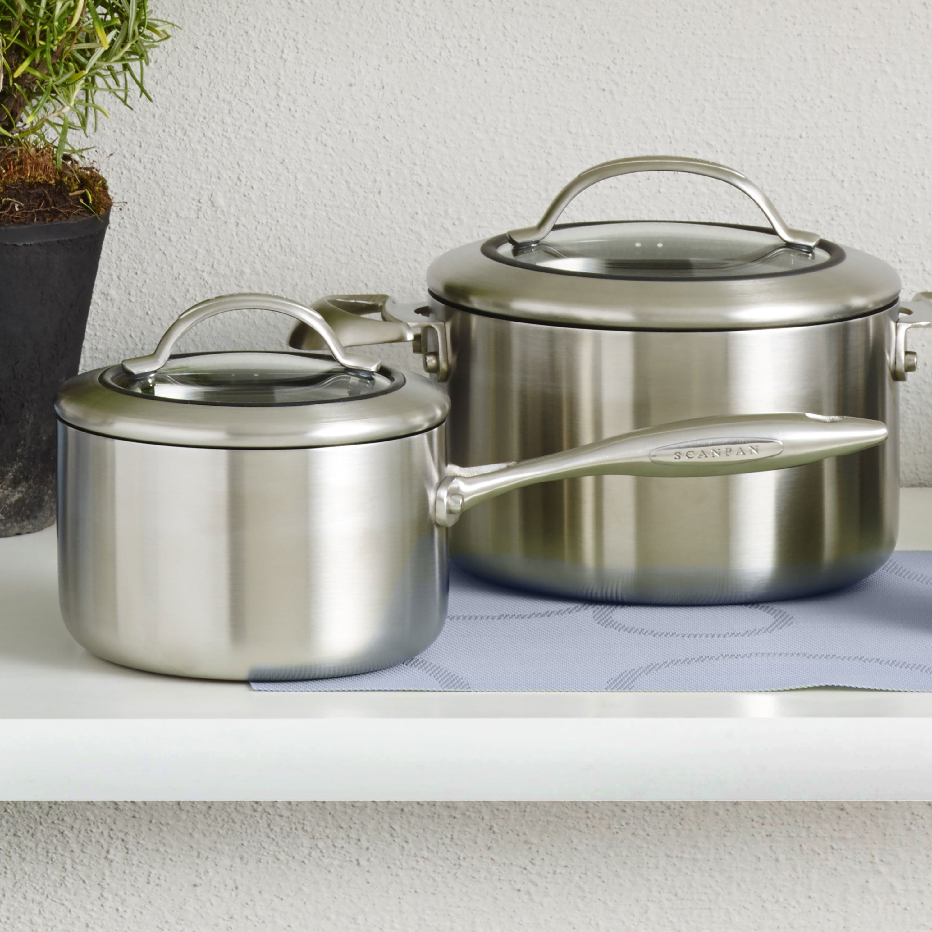 Scanpan CTX 2-quart Stainless Steel Nonstick Saucepan