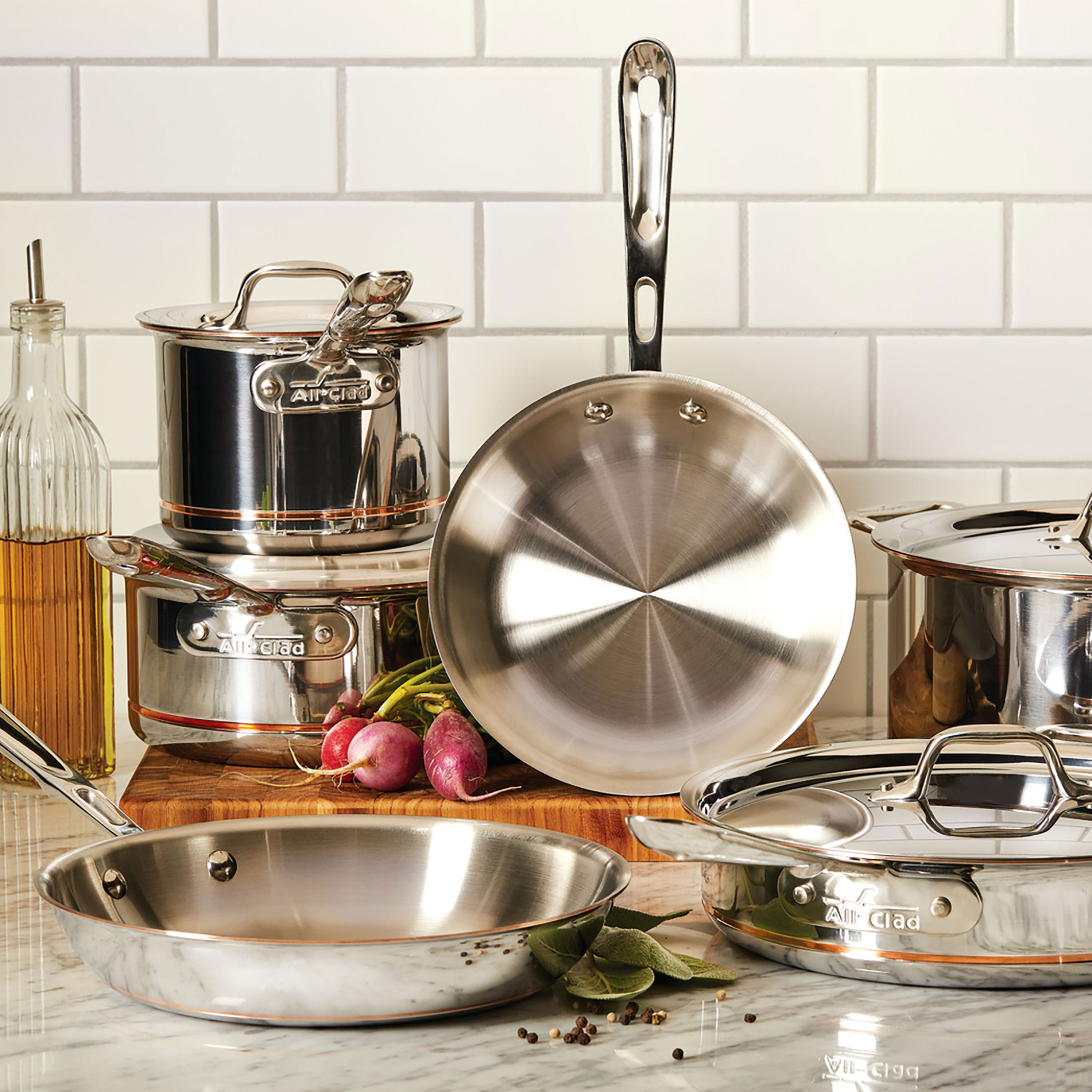 All-Clad Copper Core 10 Piece Cookware Set