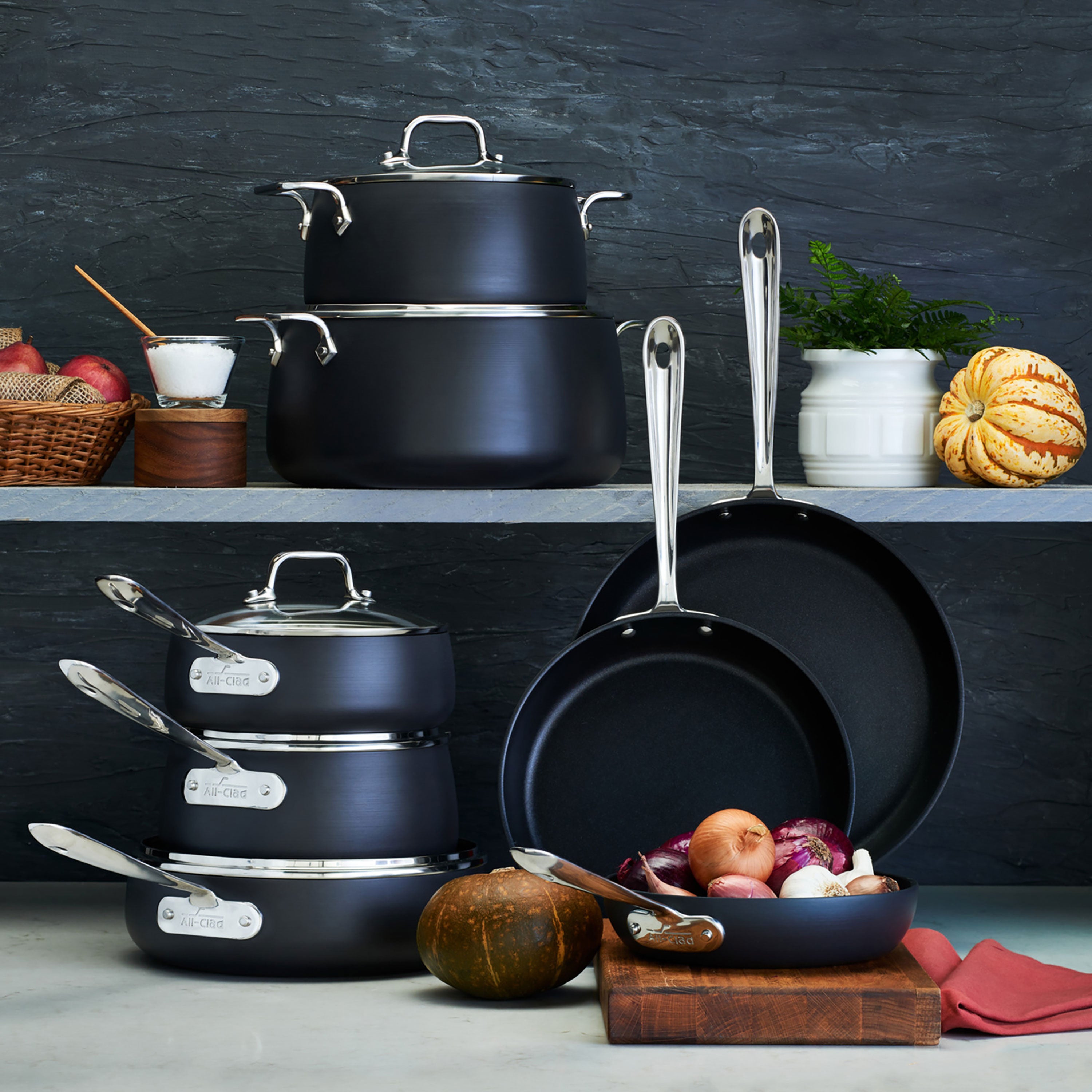 All-Clad HA1 Nonstick 13 Piece Cookware Set