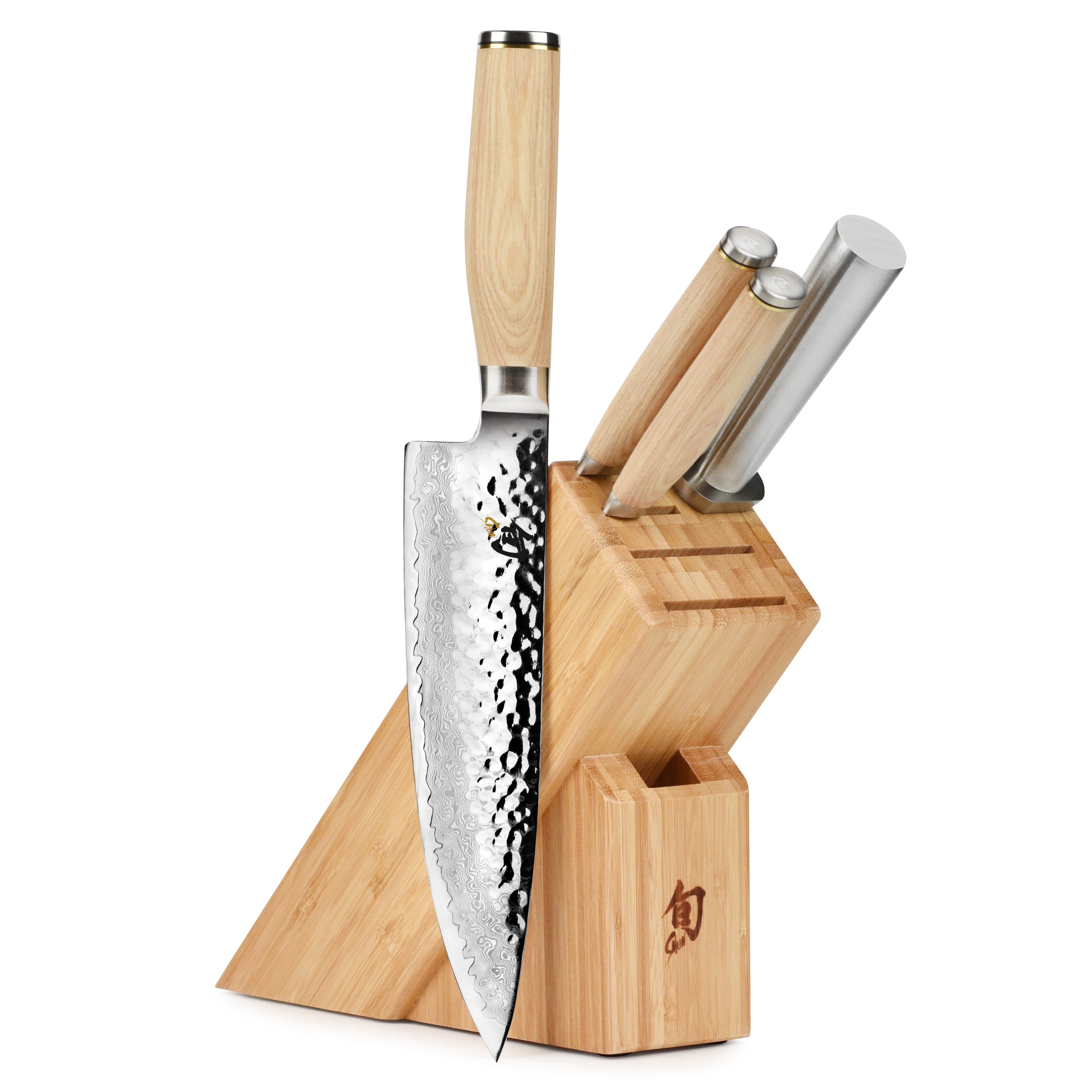 Shun Premier Blonde 5 Piece Slimline Knife Block Set